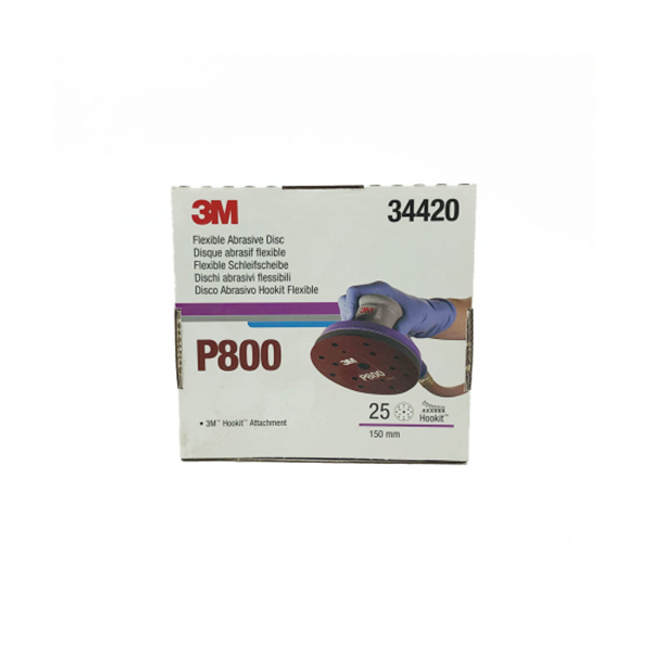 3M 34420 DISCHI ABRASIVI FLESSIBILI P800 PEZZI 25